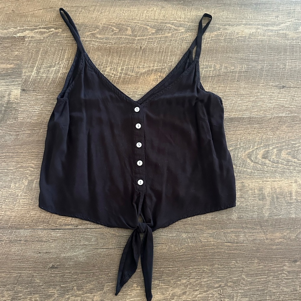 Chic Black Button-Down Camisole